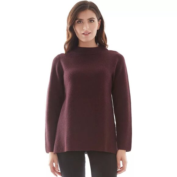 Apt. 9® Funnel Neck Pullover Sweater in Wine - Picture 1 of 4
